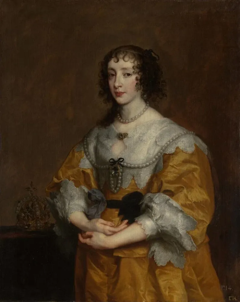 Gemälde La reine Henriette Marie - Antoine van Dyck | Kunstdruck