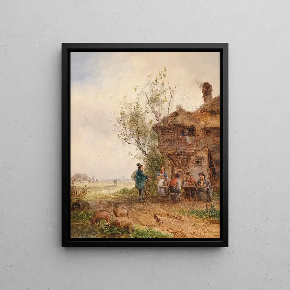 Gemälde Repos devant l'auberge - Anton Doll | Kunstdruck