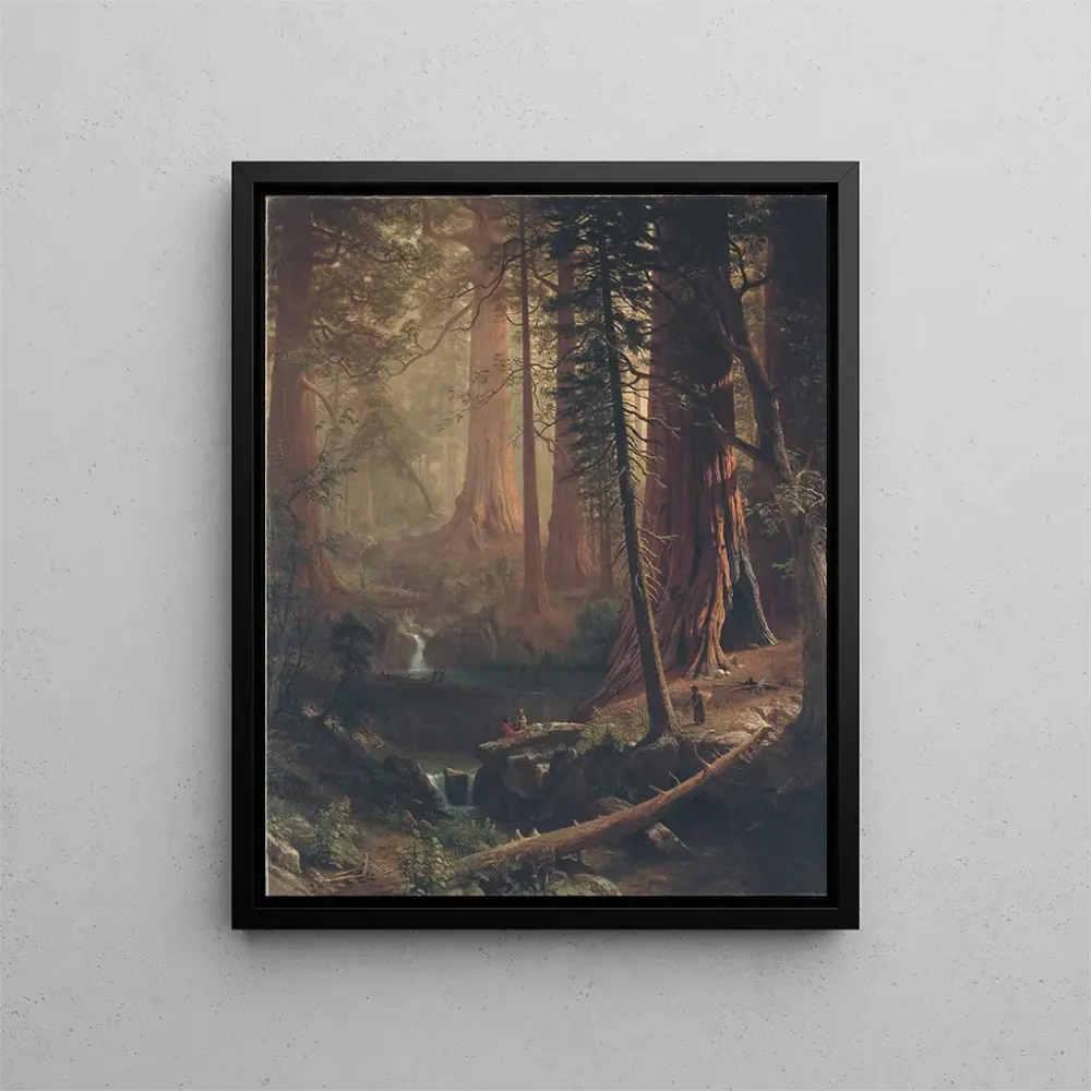 Gemälde Riesensequoias Kalifornien - Albert Bierstadt | Kunstdruck