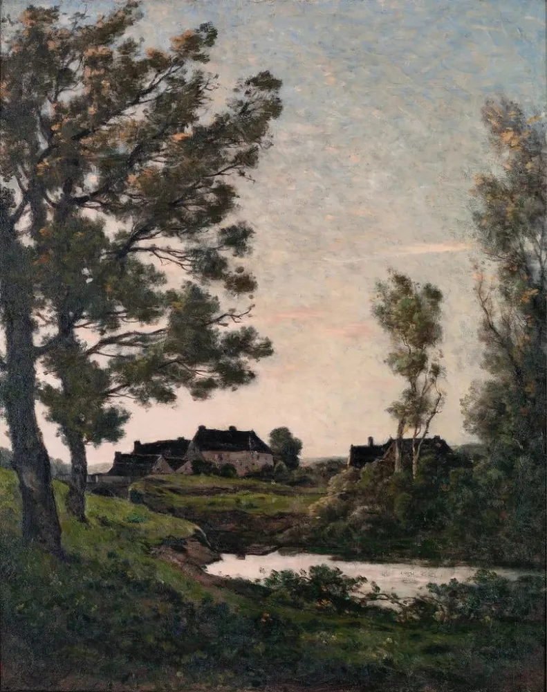 Gemälde La Rigole Saint - Privé - Henri - Joseph Harpignies | Kunstdruck