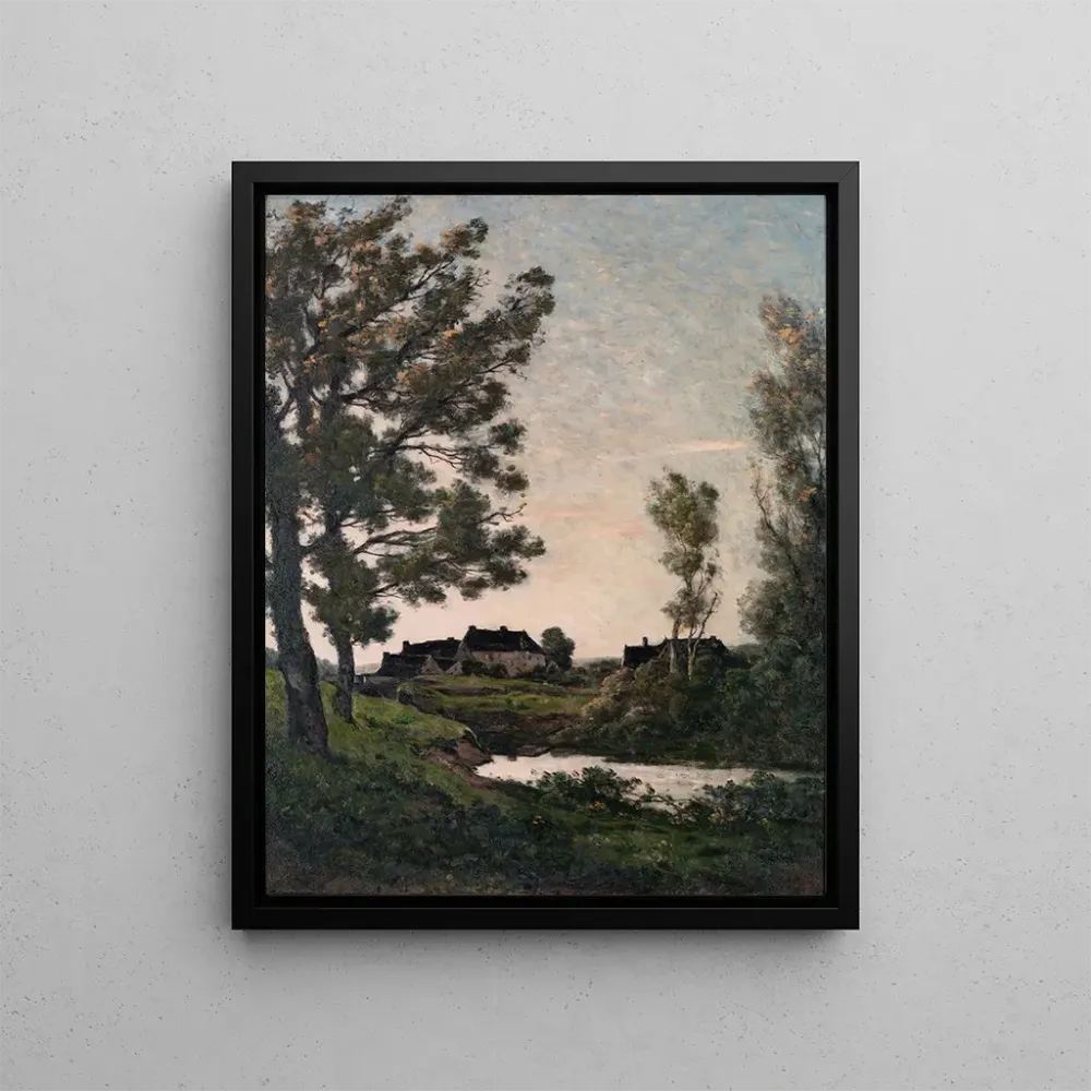 Gemälde La Rigole Saint - Privé - Henri - Joseph Harpignies | Kunstdruck