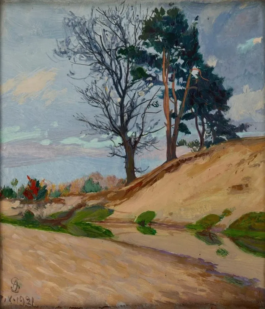 Gemälde Rive sablonneuse de la rivière Kamienna - Ambroży Sabatowski | Kunstdruck