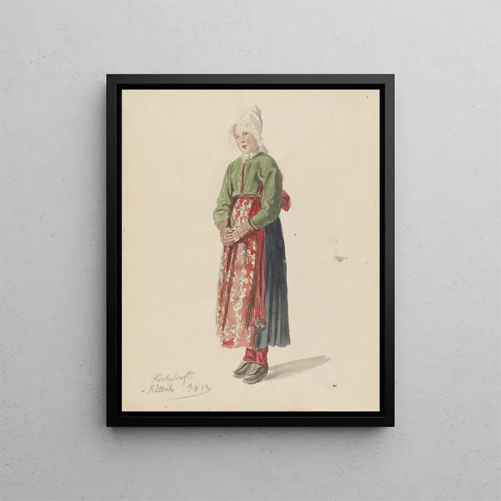 Gemälde Robe d'église Rättvik - Adolph Tidemand | Kunstdruck