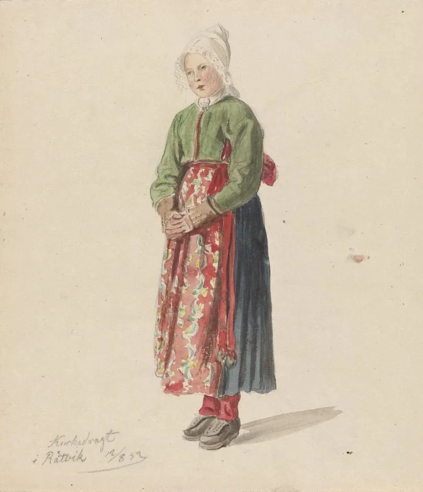 Gemälde Robe d'église Rättvik - Adolph Tidemand | Kunstdruck