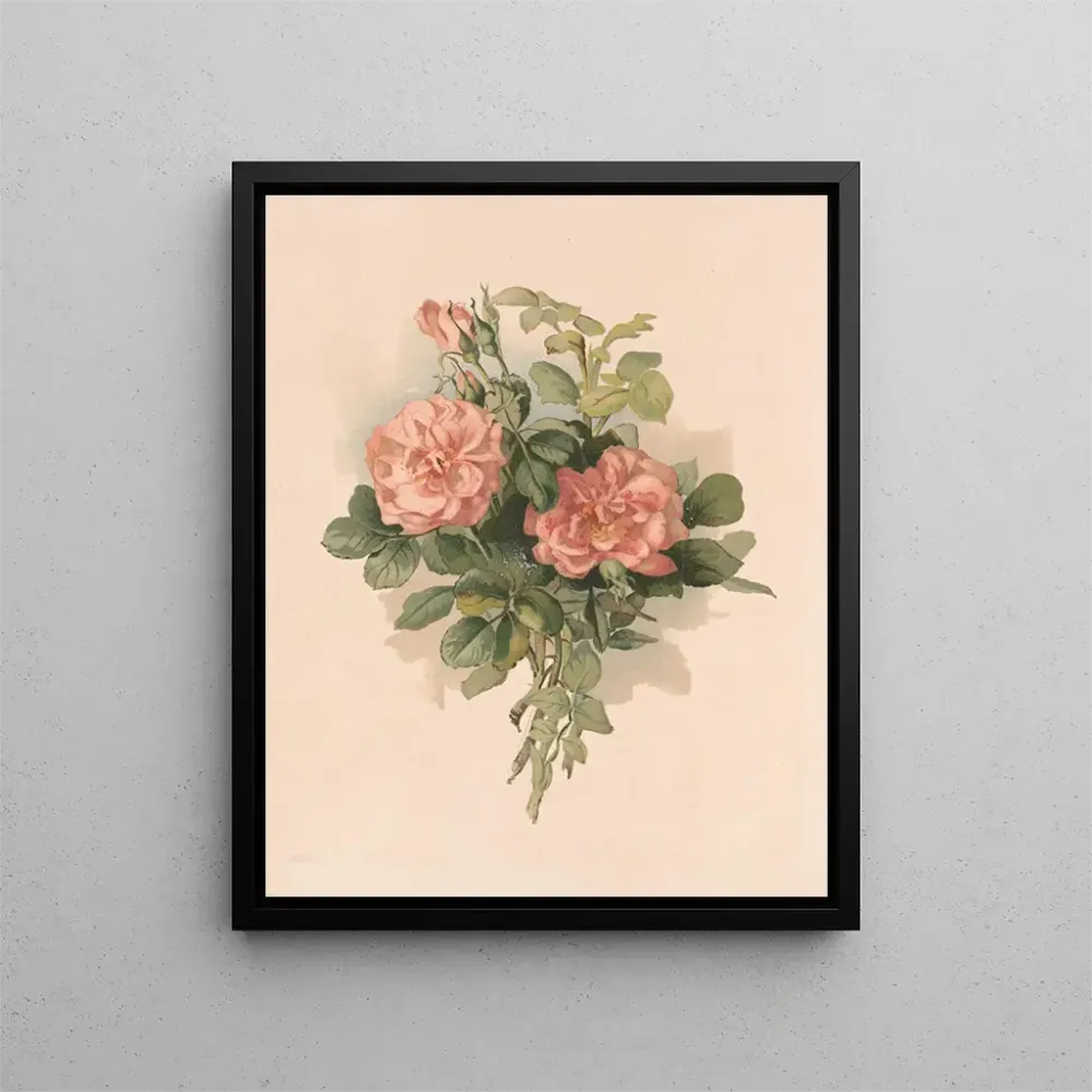 Gemälde Rosen Rouge - Annie Nowell | Kunstdruck