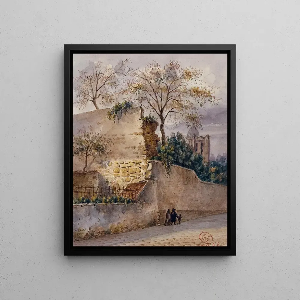 Gemälde Rue Clovis Wand von Philippe Auguste - Auguste Sébastien Bénard