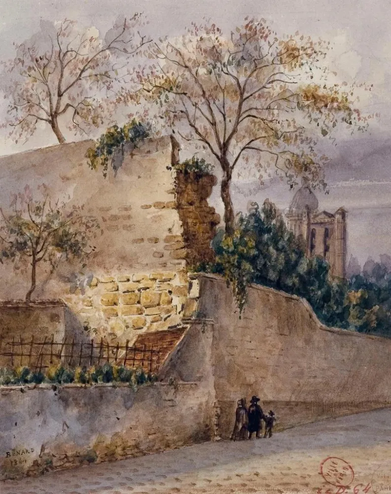Gemälde Rue Clovis Wand von Philippe Auguste - Auguste Sébastien Bénard