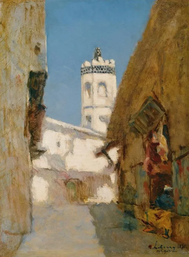 Gemälde La Rue des Blondeurs, Alger - Albert Lebourg | Kunstdruck