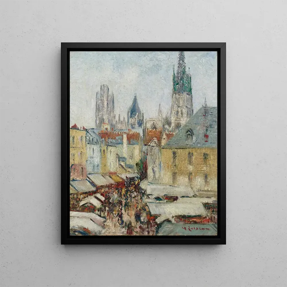 Gemälde Rue de l'Épicerie, Rouen - Gustave Loiseau | Kunstdruck