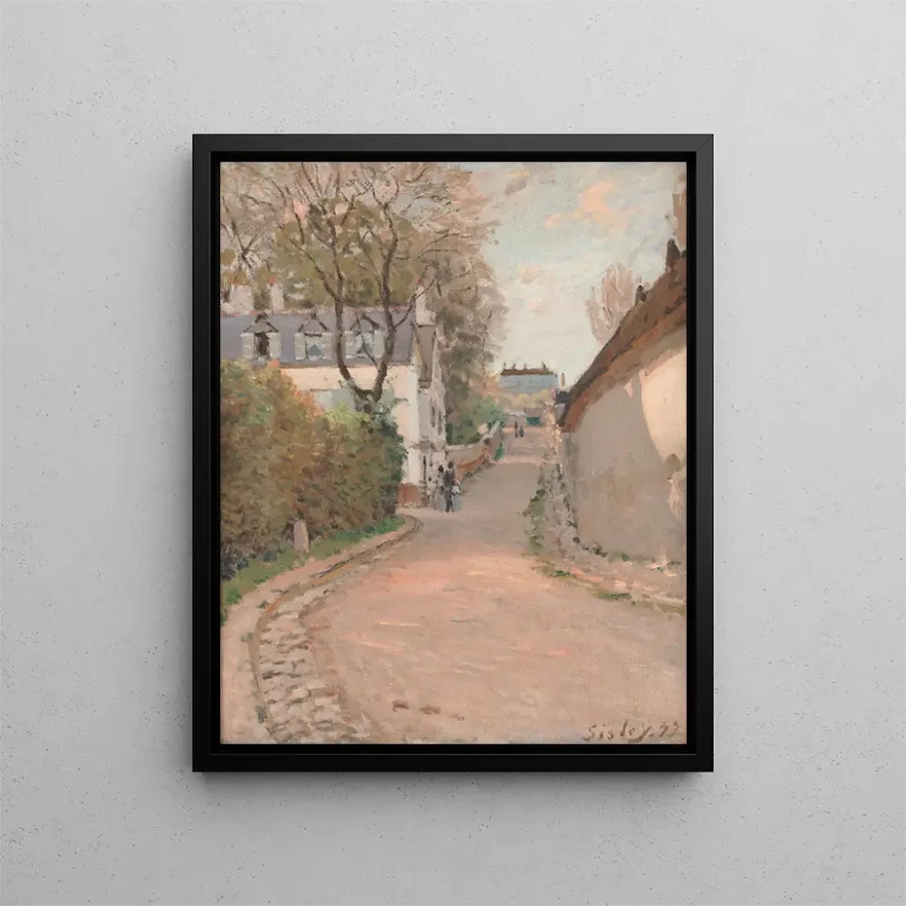 Gemälde Rue de Ville-d'Avray - Alfred Sisley | Kunstdruck