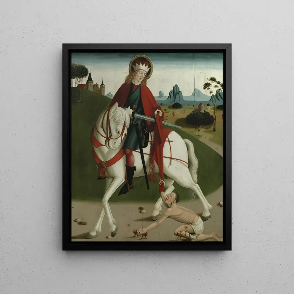 Gemälde Saint Martin und der Bettler - Anonym | Kunstdruck