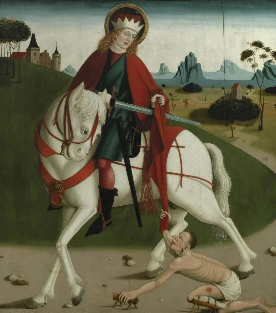 Gemälde Saint Martin und der Bettler - Anonym | Kunstdruck