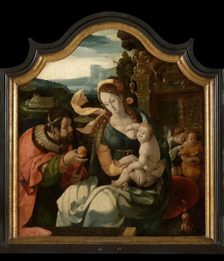 Gemälde La Sainte Famille - Aertgen Claesz van Leyden | Kunstdruck