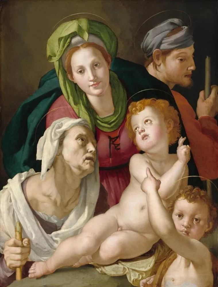 Gemälde La Sainte Famille - Agnolo Bronzino | Kunstdruck