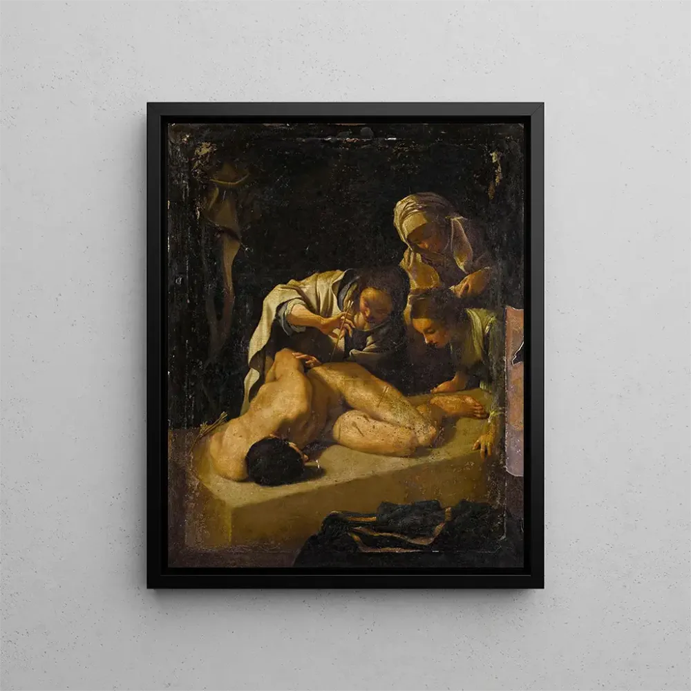 Gemälde Sainte Irène beim Heilen von Saint Sébastien - Bartolomeo Schedoni