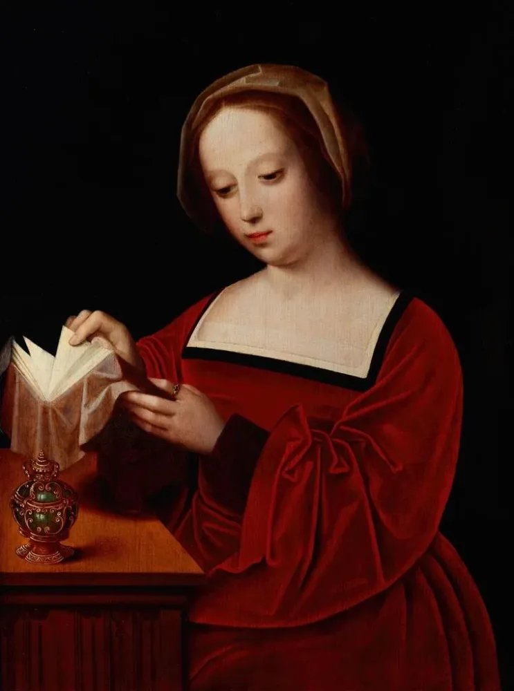 Gemälde Sainte Marie-Madeleine lisant un livre - Après Adriaen Isenbrant | Kunstdruck