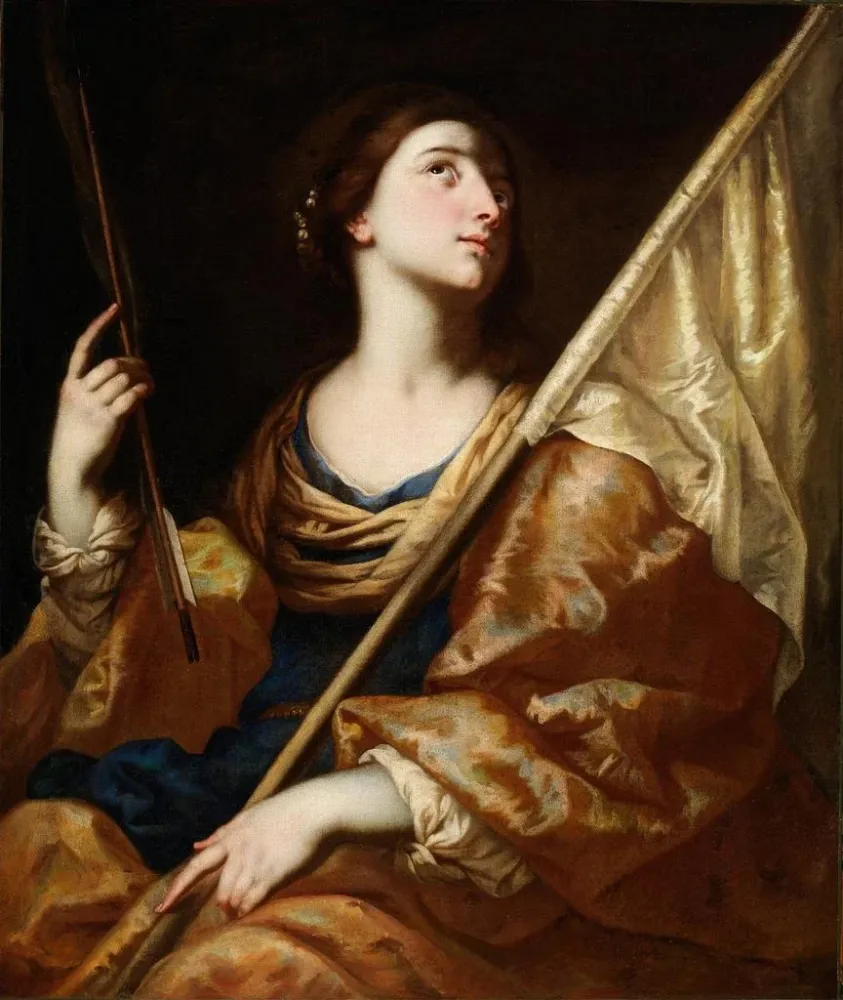 Gemälde Sainte Ursule - Bernardo Cavallino | Kunstdruck
