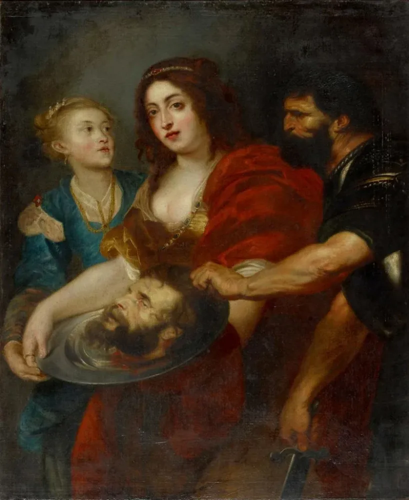 Gemälde Salomé erhält den Kopf des heiligen Johannes des Täufers - Anonym | Kunstdruck