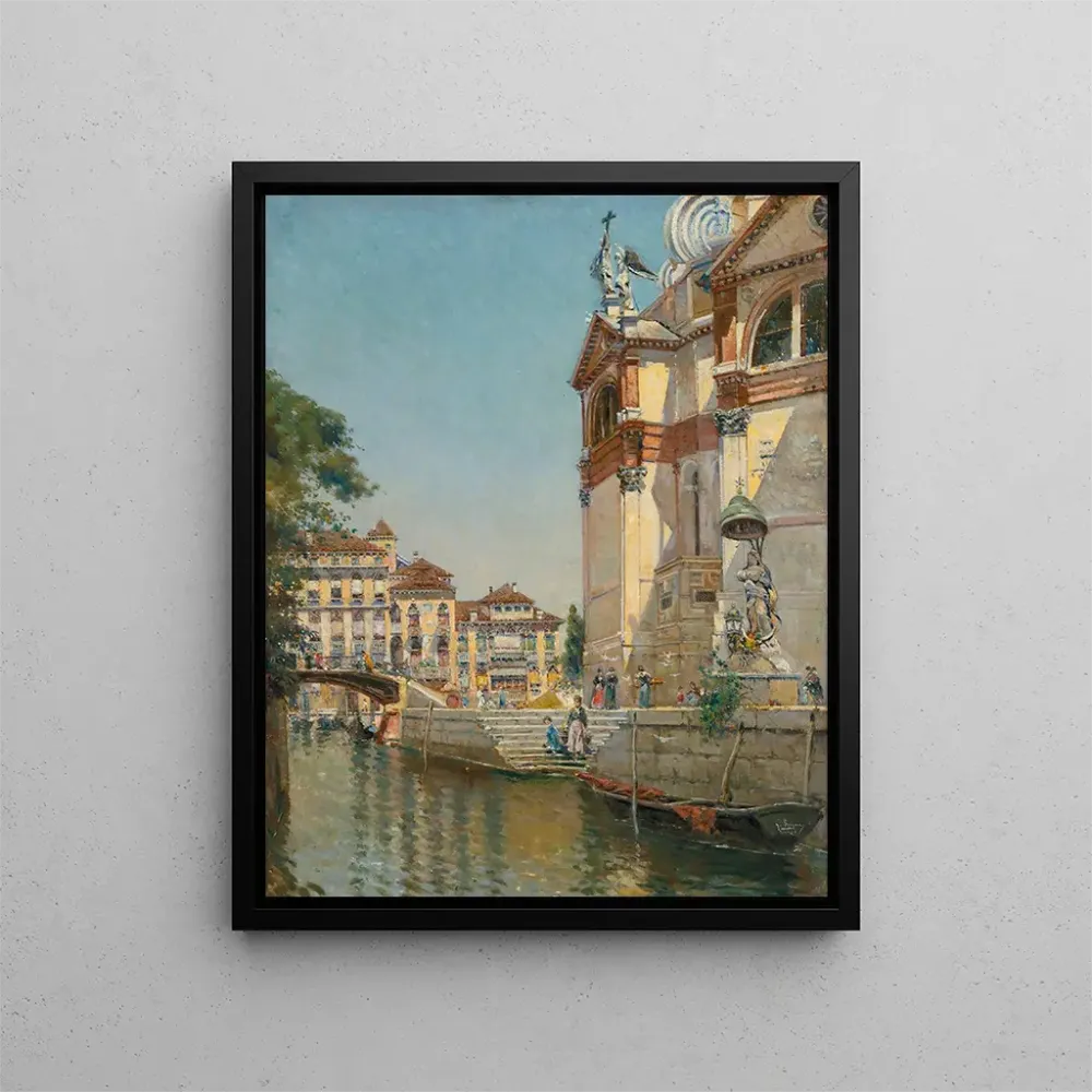 Gemälde Du côté de Santa Maria Della Salute - Antonio Marí de Reyna Manescau | Kunstdruck