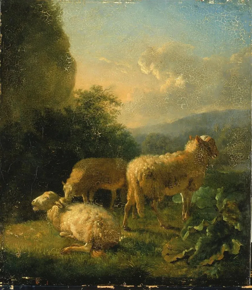 Gemälde Schaf - Balthasar Paul Ommeganck | Kunstdruck
