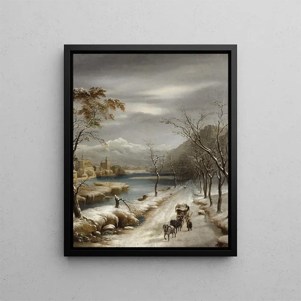 Gemälde Schneefälle im Wallis - Annibale Angelini | Kunstdruck