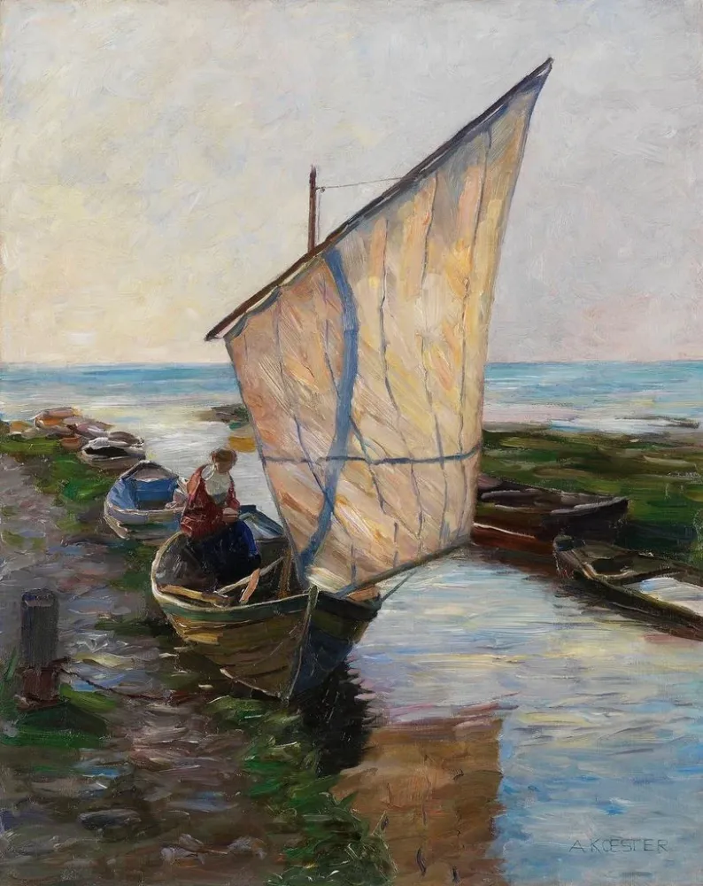 Gemälde Segelschiff Niederlande - Alexander Koester | Kunstdruck