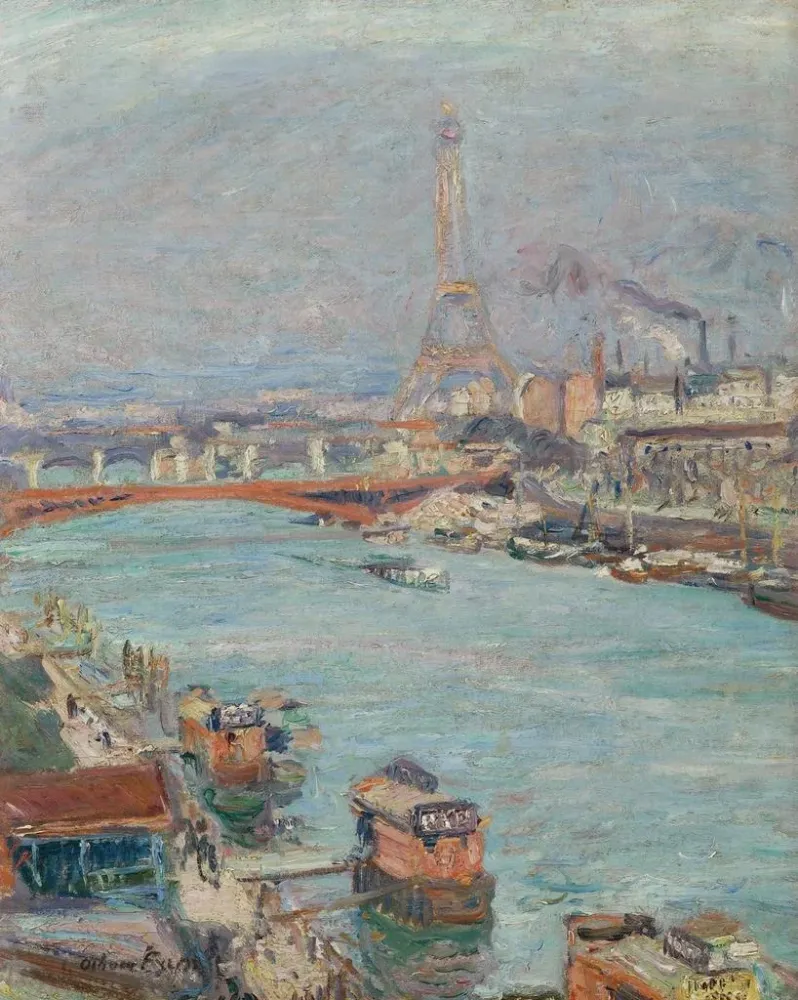 Gemälde La Seine à Paris, la Tour Eiffel, le jour - Émile Othon Friesz | Kunstdruck