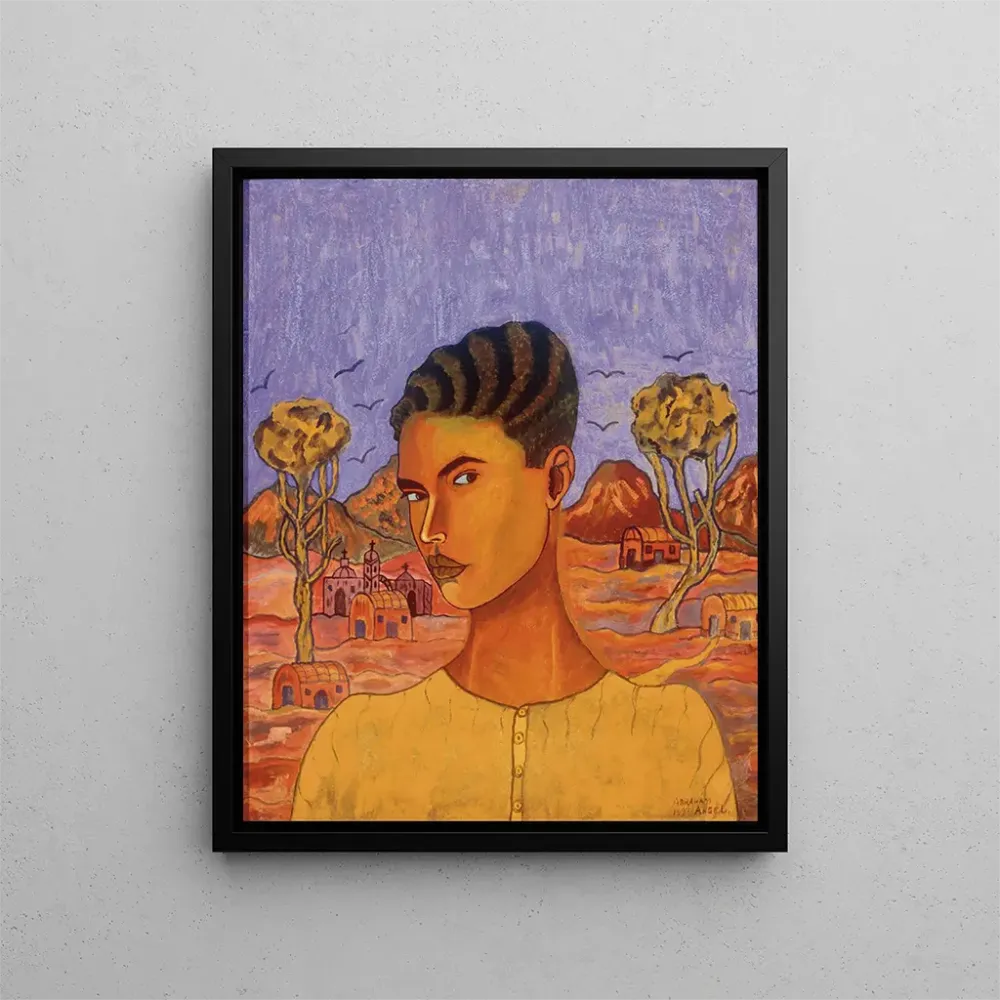 Gemälde Selbstporträt - Abraham Ángel | Kunstdruck