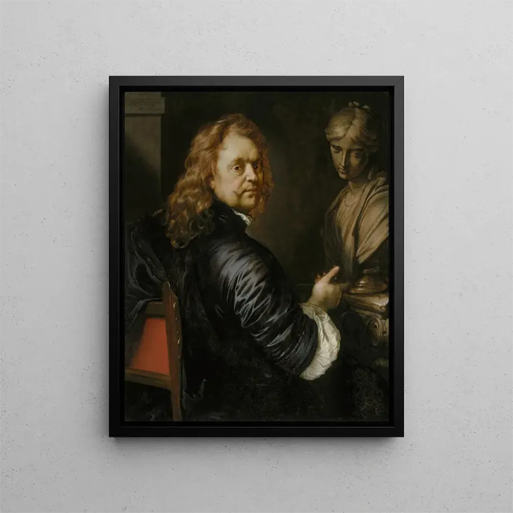 Gemälde Selbstporträt - Adriaen Hanneman | Kunstdruck