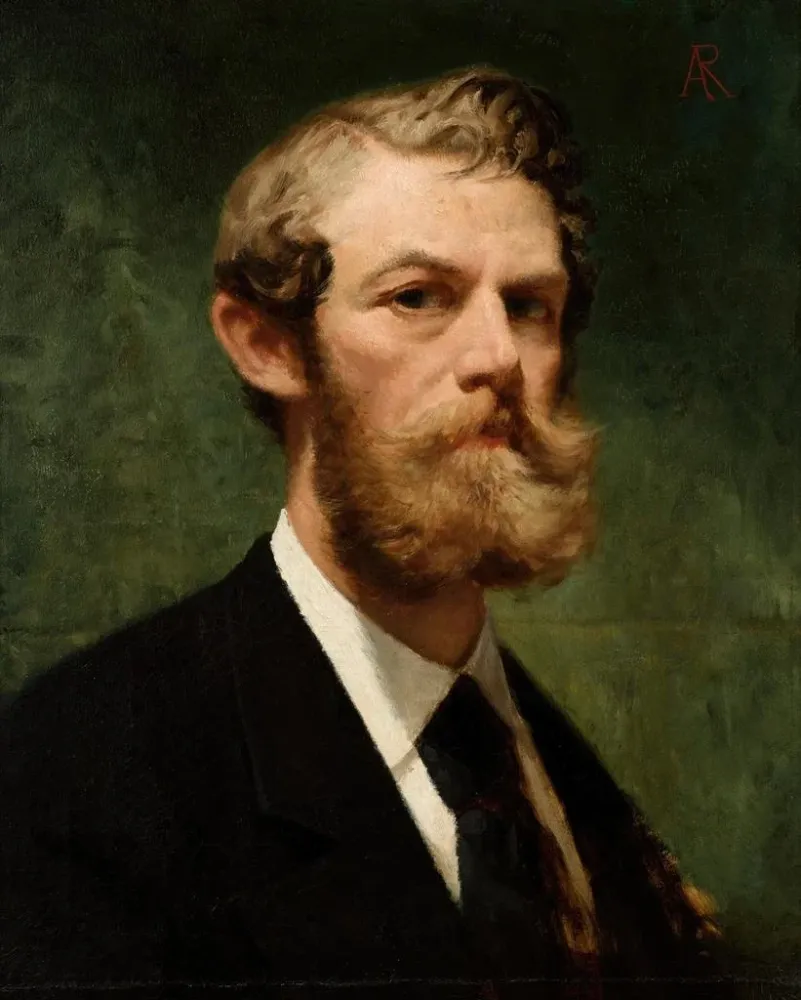 Gemälde Selbstporträt - Alfred Izydor Romer | Kunstdruck
