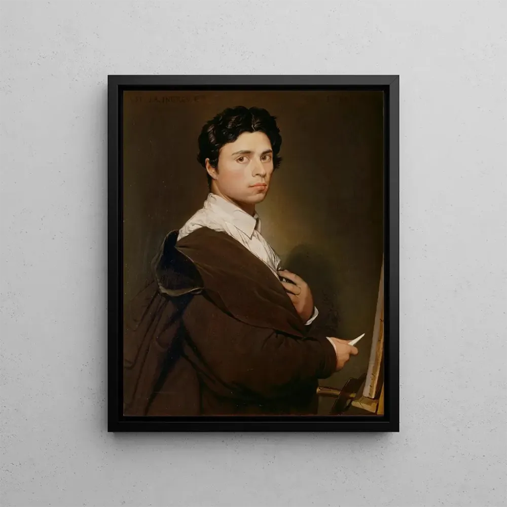 Gemälde Selbstporträt im Alter von vierundzwanzig Jahren - Jean - Auguste - Dominique Ingres | Kunstdruck