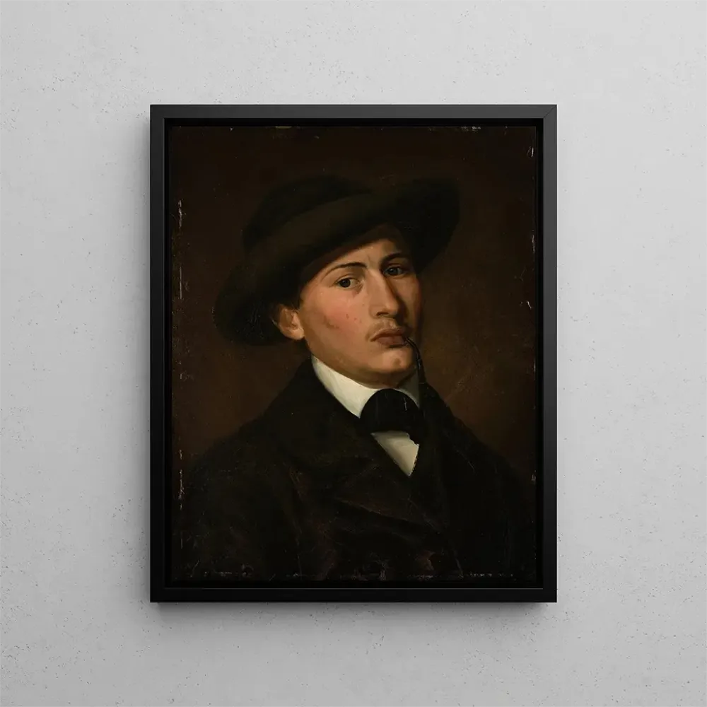 Gemälde Selbstporträt - Amaldus Nielsen | Kunstdruck