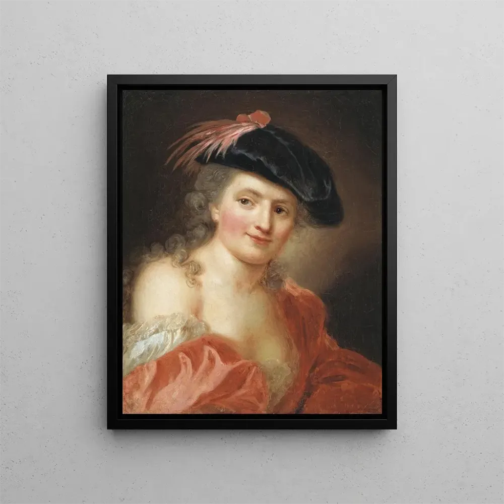 Gemälde Selbstporträt - Anna Dorothea Lisiewska | Kunstdruck