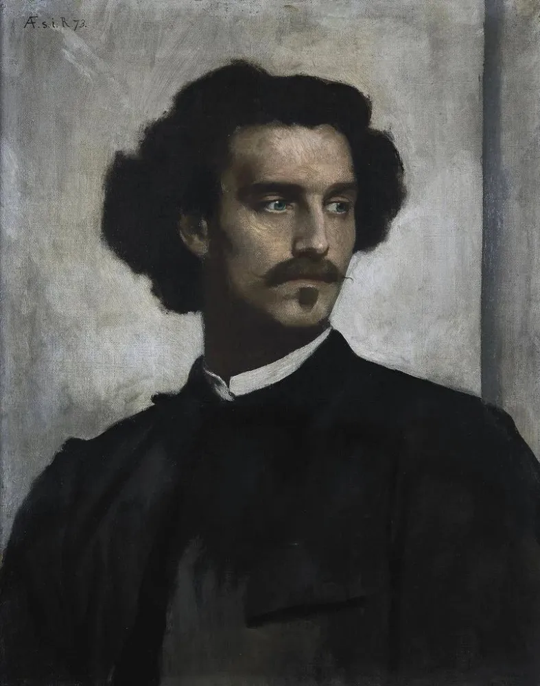 Gemälde Selbstporträt - Anselm Feuerbach | Kunstdruck