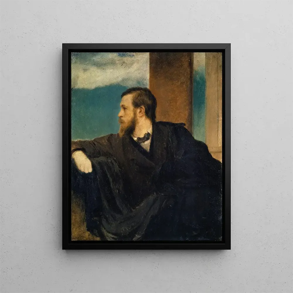 Gemälde Selbstporträt - Arnold Böcklin | Kunstdruck