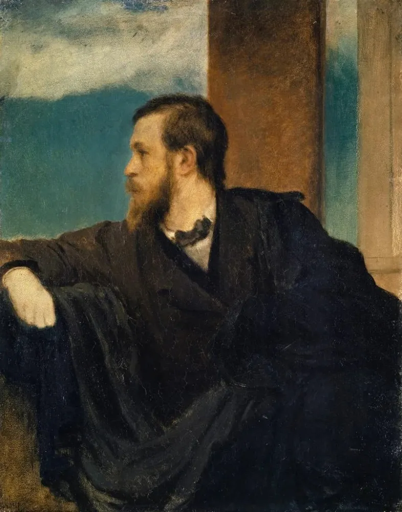 Gemälde Selbstporträt - Arnold Böcklin | Kunstdruck