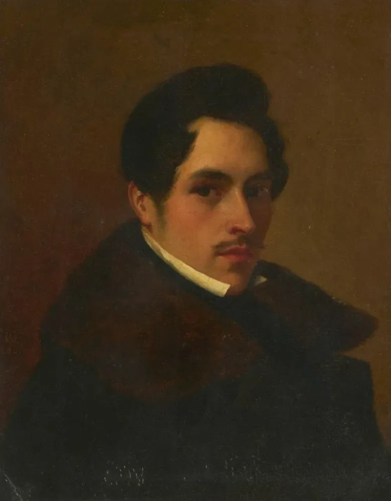 Gemälde Selbstporträt von Albert Gréfle - Albert Gréfle | Kunstdruck
