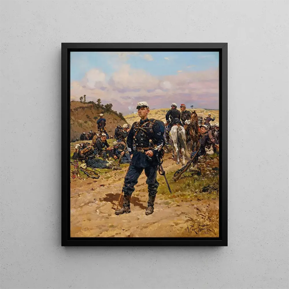 Gemälde Sergent - Major de chasseurs à pied - Alphonse Marie de Neuville | Kunstdruck