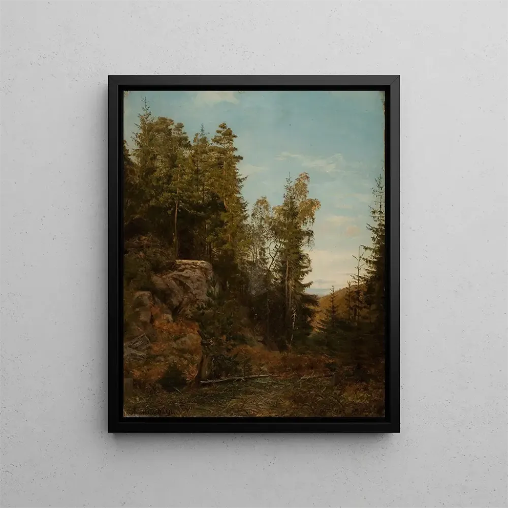 Gemälde Service forestier Bjelland Mandal - Amaldus Nielsen