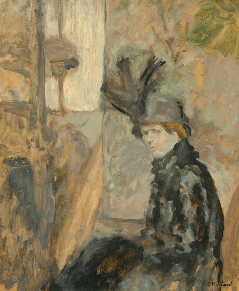Gemälde Le Shako à l’aigrette (Lili Lamy) – Édouard Vuillard | Kunstdruck