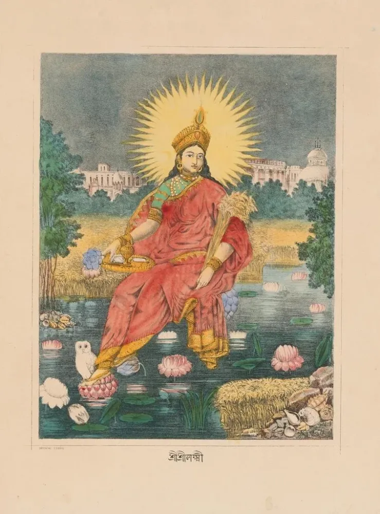 Gemälde Shri Lakshmi - Anonym | Kunstdruck
