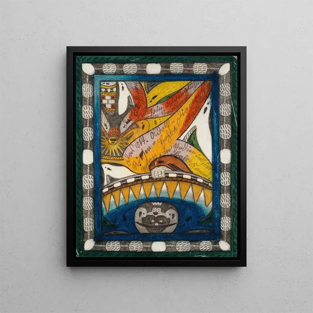 Gemälde Le Skt AdolfDiamanttGiantHohrn au Flohzohrn en Inde et le HahrKamm - Adolf Wölfli | Kunstdruck