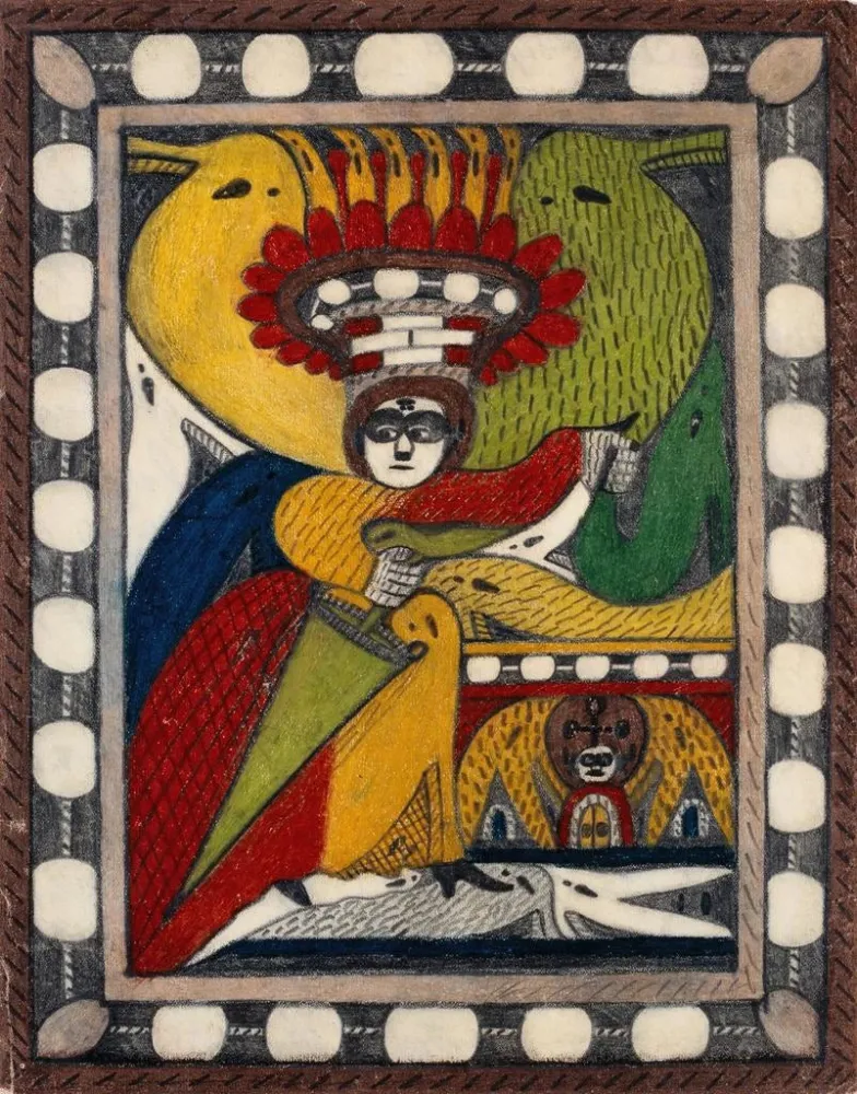 Gemälde Skt AdolfThronAlpaRoosali - Adolf Wölfli | Kunstdruck