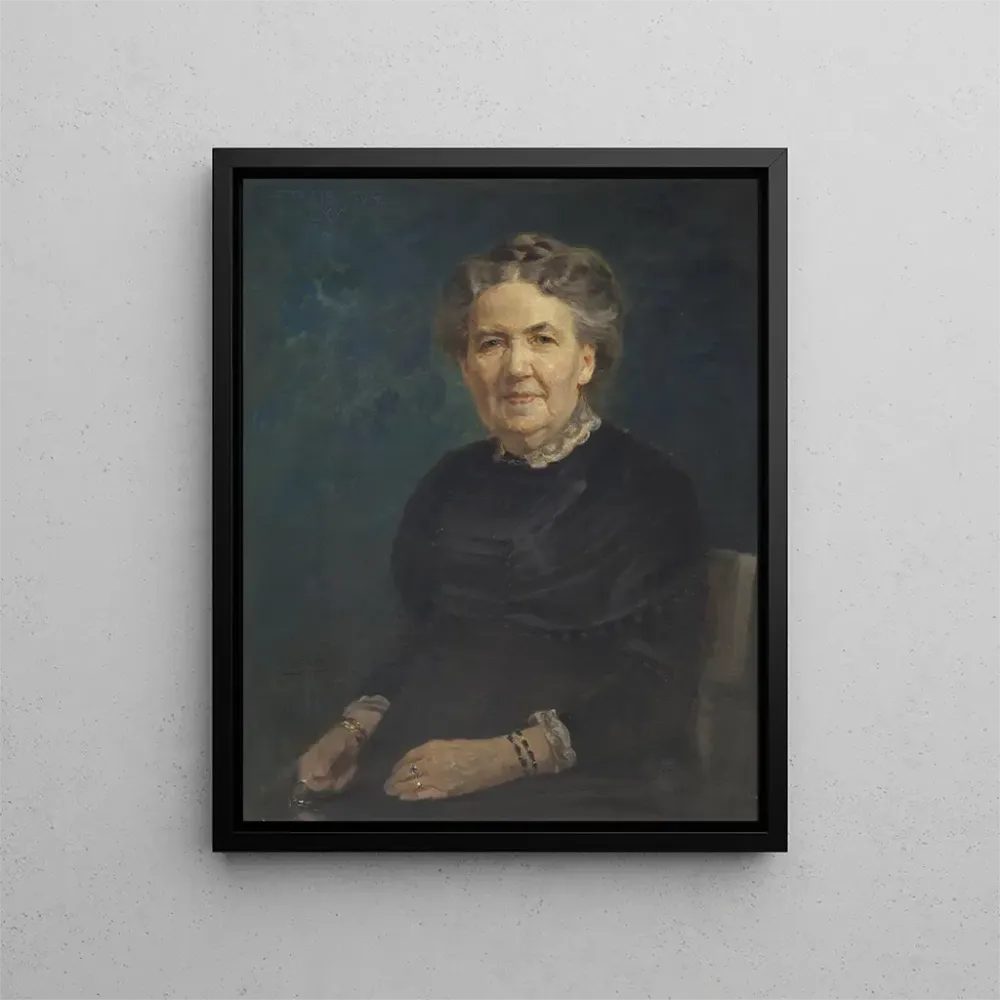 Gemälde Sofia Lovisa Gumlius 1840–1915 Generaldirektorin Geschäftsfrau - Axel Jungstedt | Kunstdruck