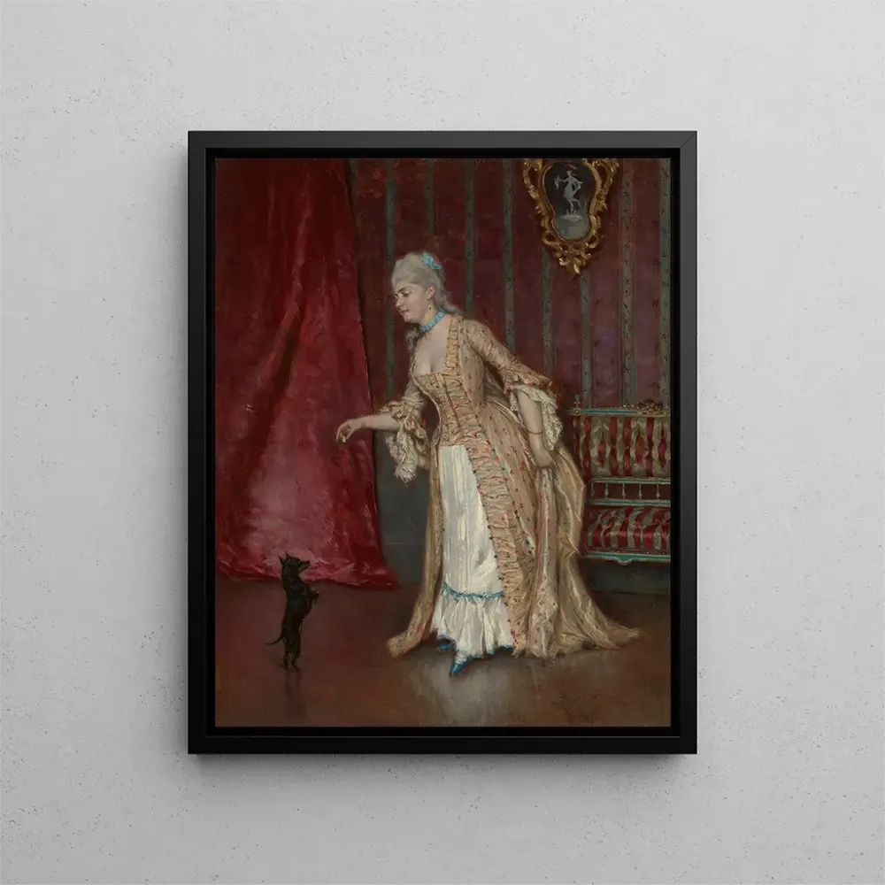 Gemälde stehende Frau - Alfred Stevens | Kunstdruck