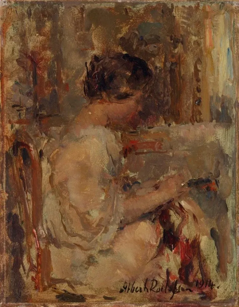 Gemälde Stickerei - Albert Roelofs | Kunstdruck