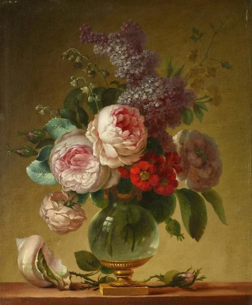 Gemälde Stillleben mit Blumen - Anne Vallayer-Coster | Kunstdruck