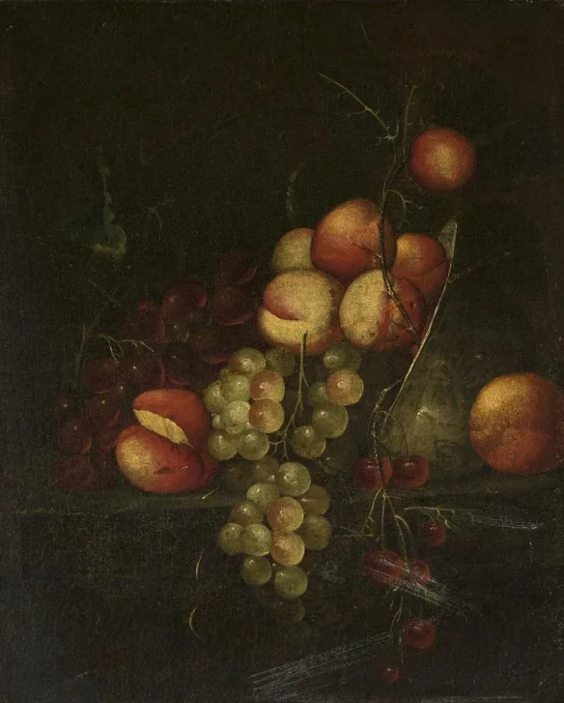 Gemälde Stillleben mit Äpfeln und Trauben - Cornelis de Heem | Kunstdruck