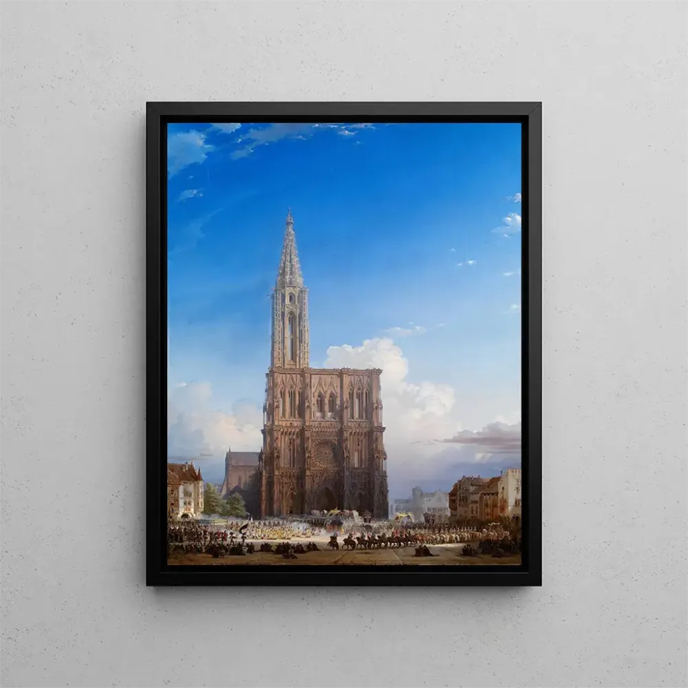 Gemälde Strasbourg Münster - August von Bayer | Kunstdruck