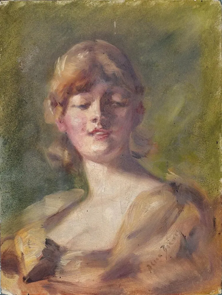 Gemälde Studie des Kopfes - Alice Pike Barney | Kunstdruck